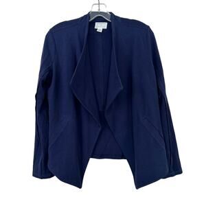 Caslon Navy Blue Open Front Cardigan Sz PS